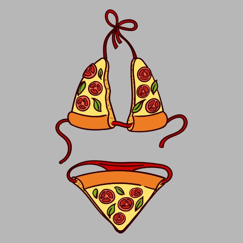 Pizza Bikini figure de plage bikini drôle