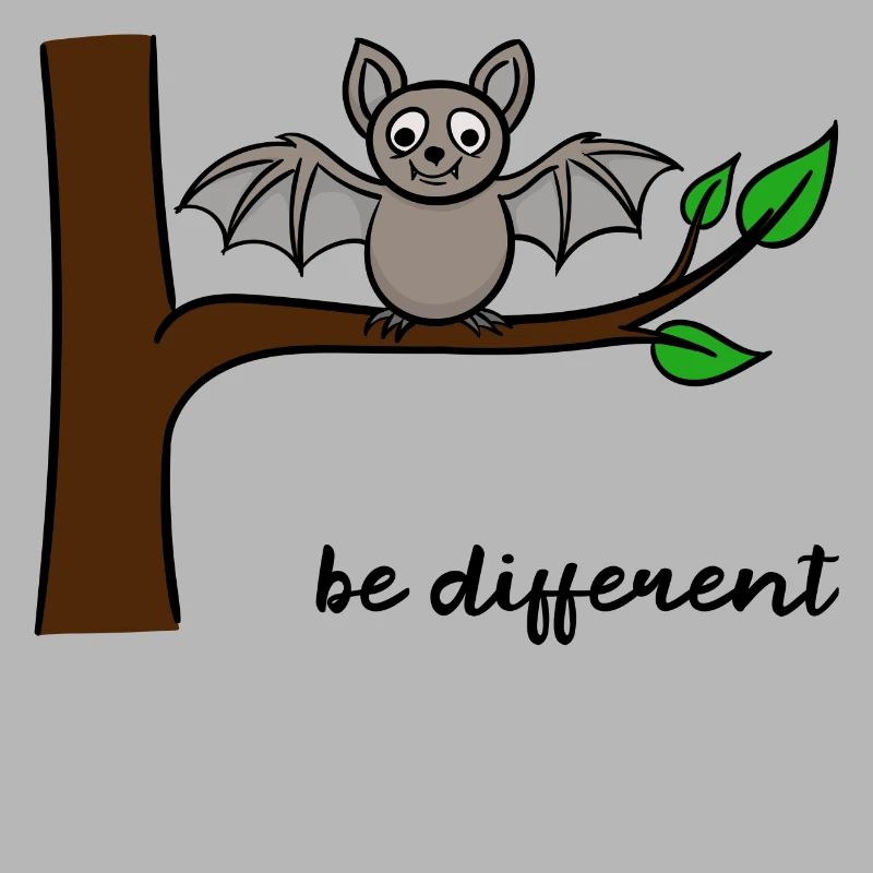 Funny Bat Different Being Brave Humorous