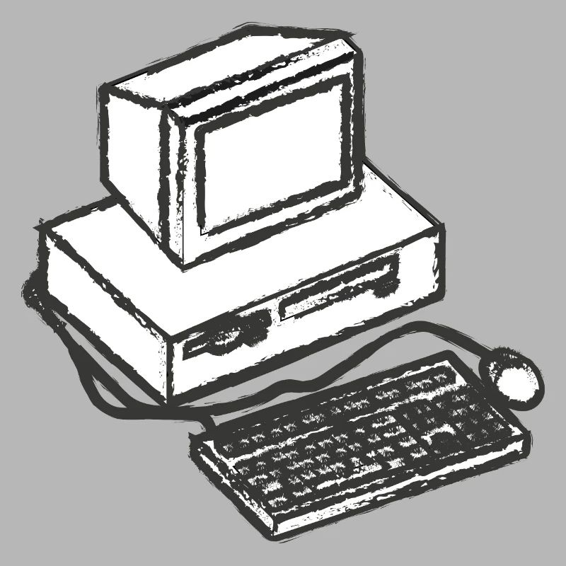 T-Shirt PC Computer Vintage Computer Geschenkidee