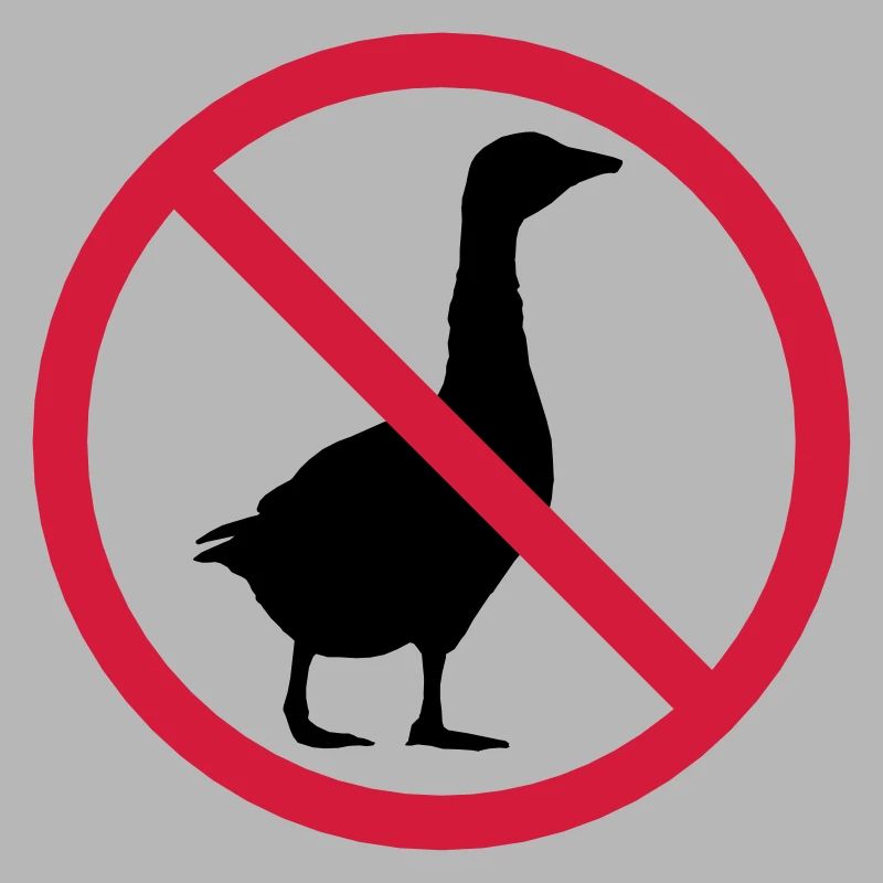 Gans Verboten Schild