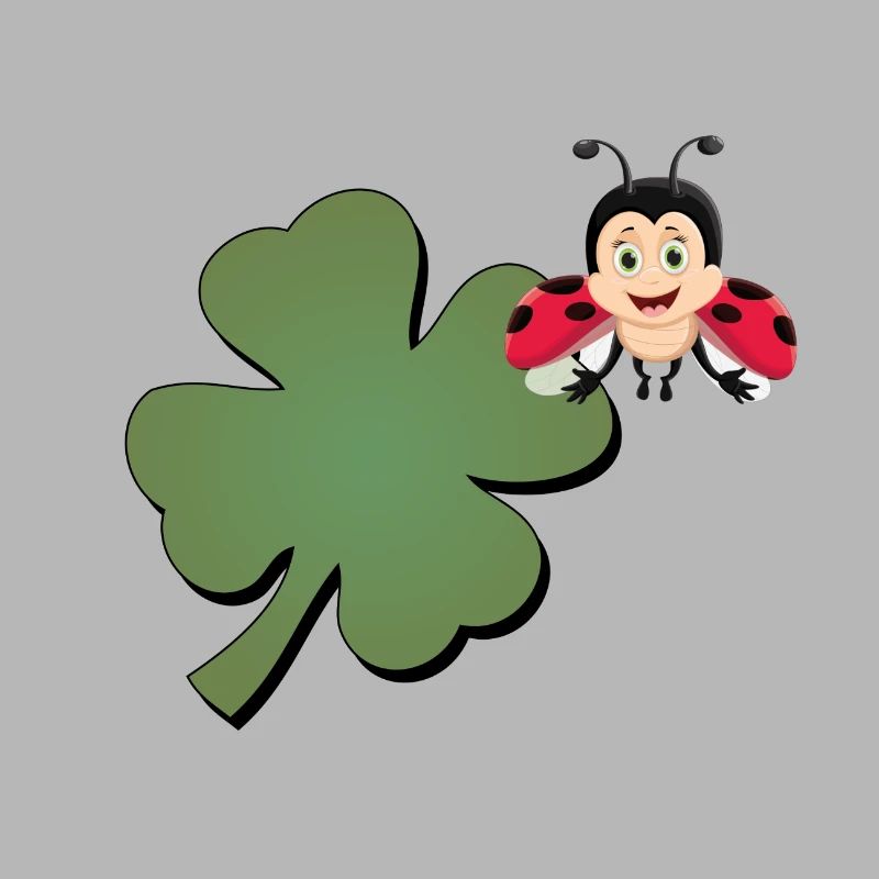 Cloverleaf with Ladybug (ladybug)