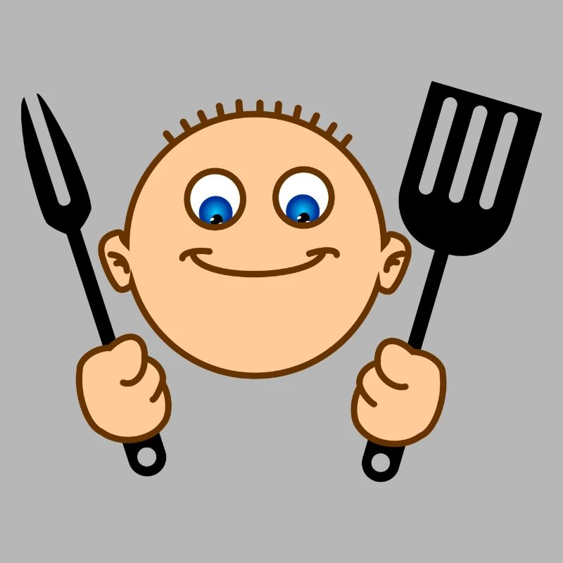 Fröhliche Hilfe in der Küche oder BBQ