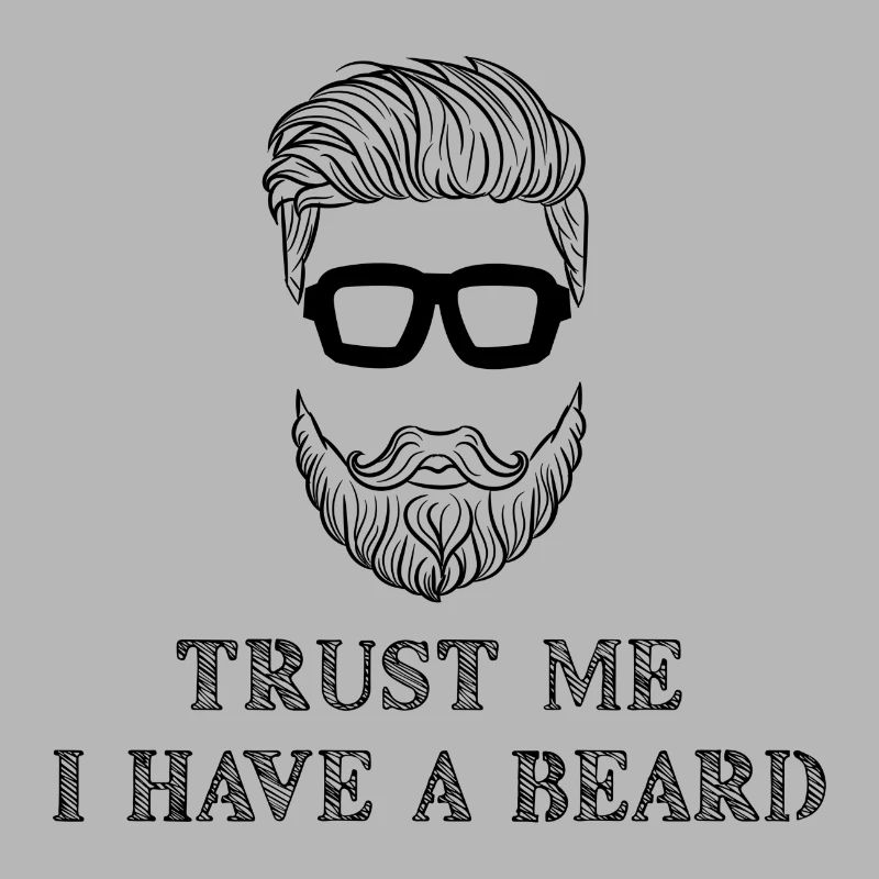 Bartträger Bart Statement Schnurrbart Humorvoll