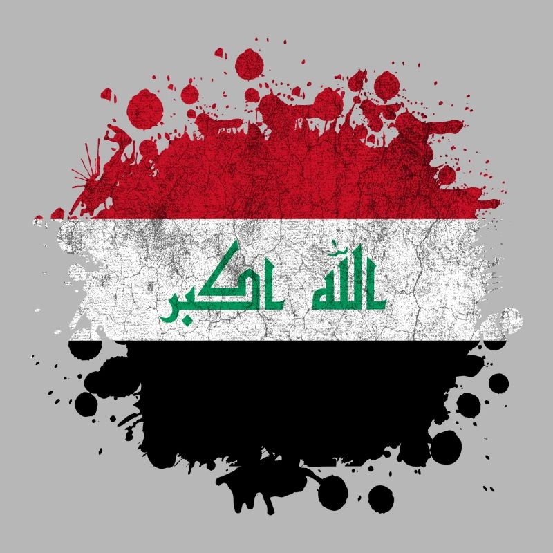 Irak Splash Flaggen Design