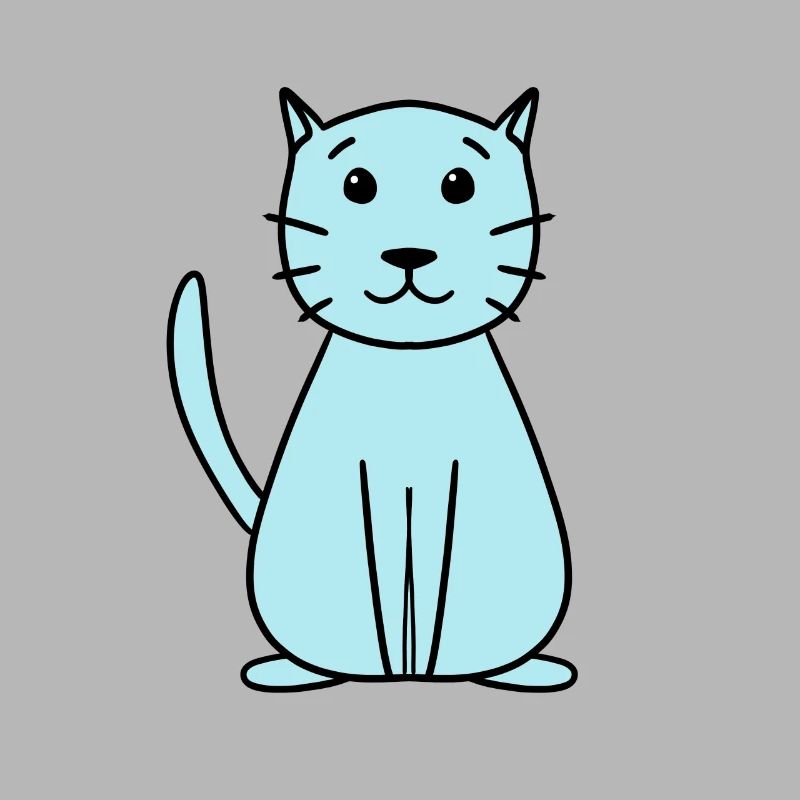 simple cute cat