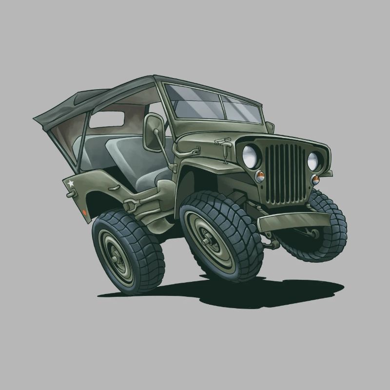 Willys MB Offroader 4x4 ROOFTOP Oldtimer Us Army