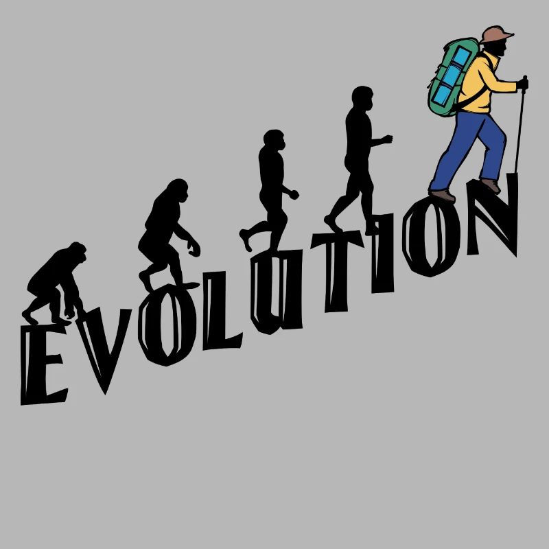 Wandern Evolution Wanderer Wanderung Klettern