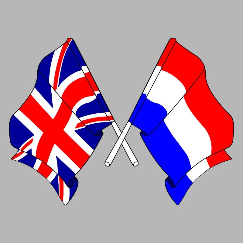 Drapeau de l’Angleterre et drapeau des Pays-Bas
