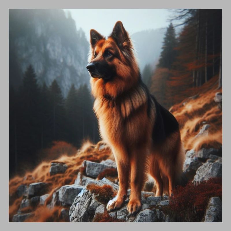 Deutscher Schäferhund Kunst