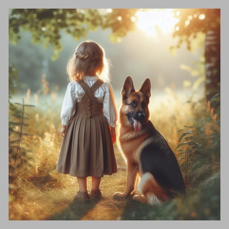 Deutscher Schäferhund Kunst