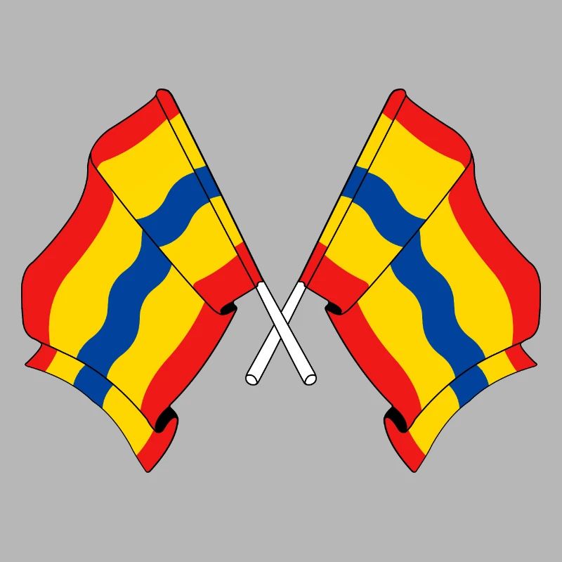 Deux drapeaux de la province d'Overijssel