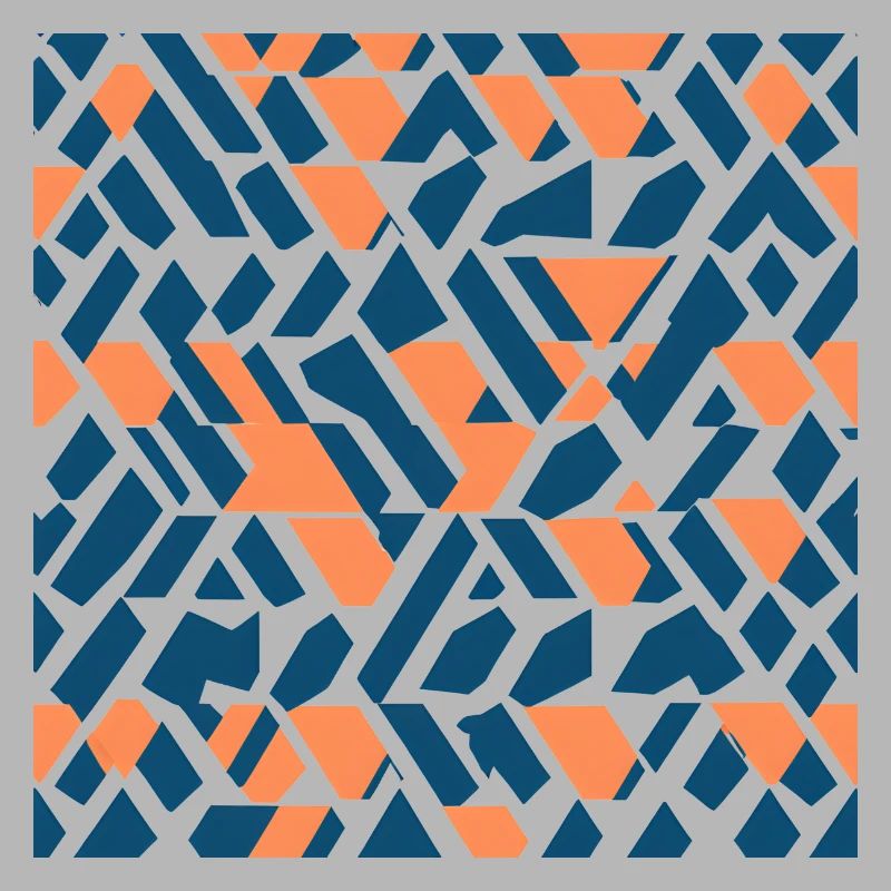 Dream Patterns 5 Coral Navy Abstract Dream Pattern