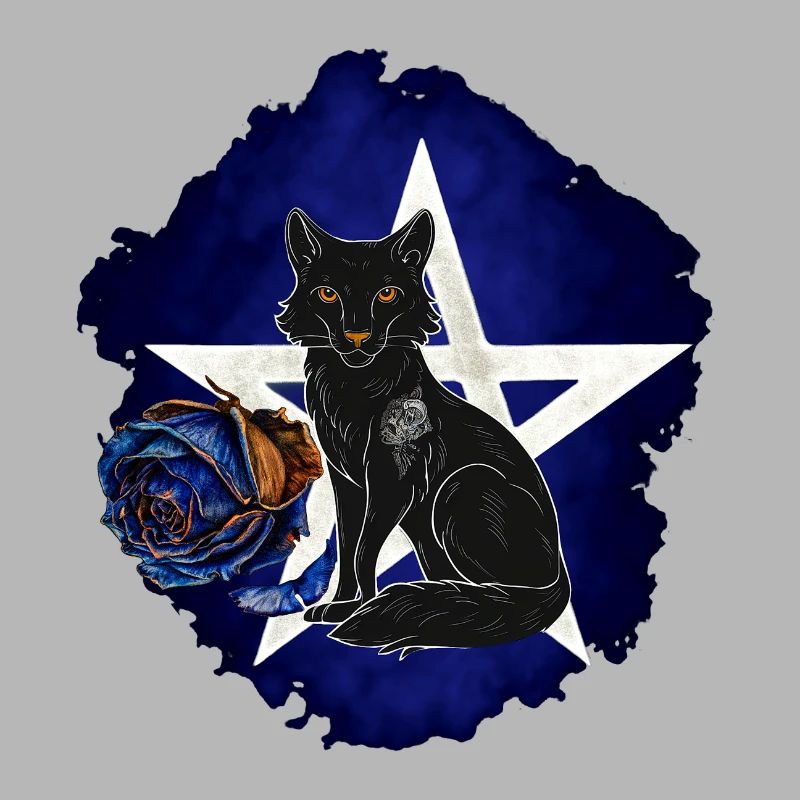 Gothic-Fuchs, verwelkte Rosenblüte, vanitas