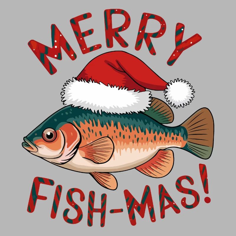 Conception de Noël de poisson festif