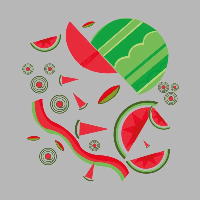 Design abstrait de pastèque