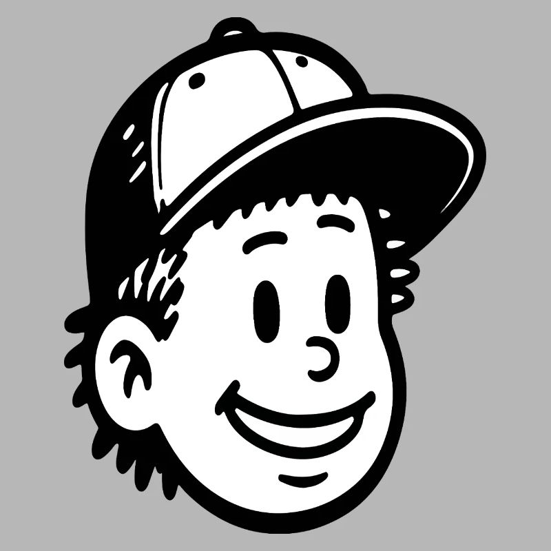 Conception ludique du visage d’un garçon de dessin animé