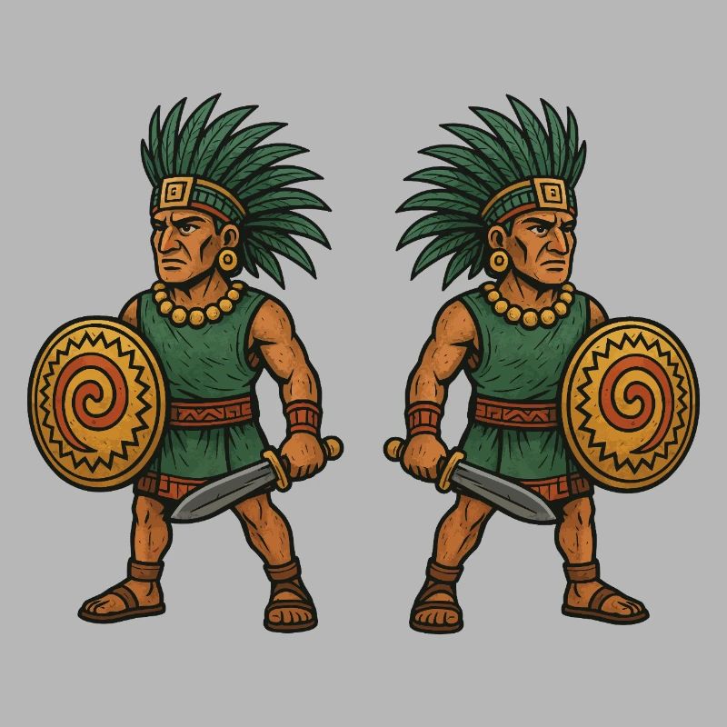 Aztec Double Warrior