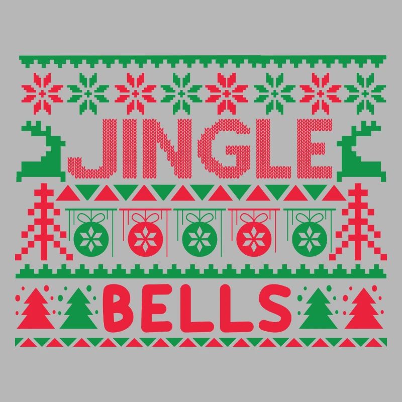 Hässlicher Pullover – Jingle Bells Strickmuster