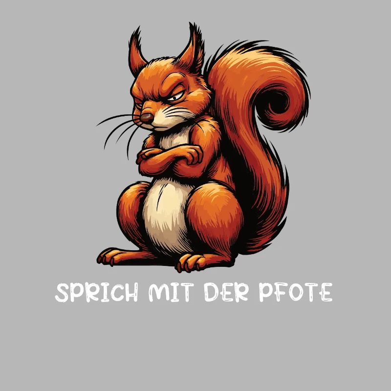 Sprich mit der Pfote Eichhörnchen Eichhorn Nager