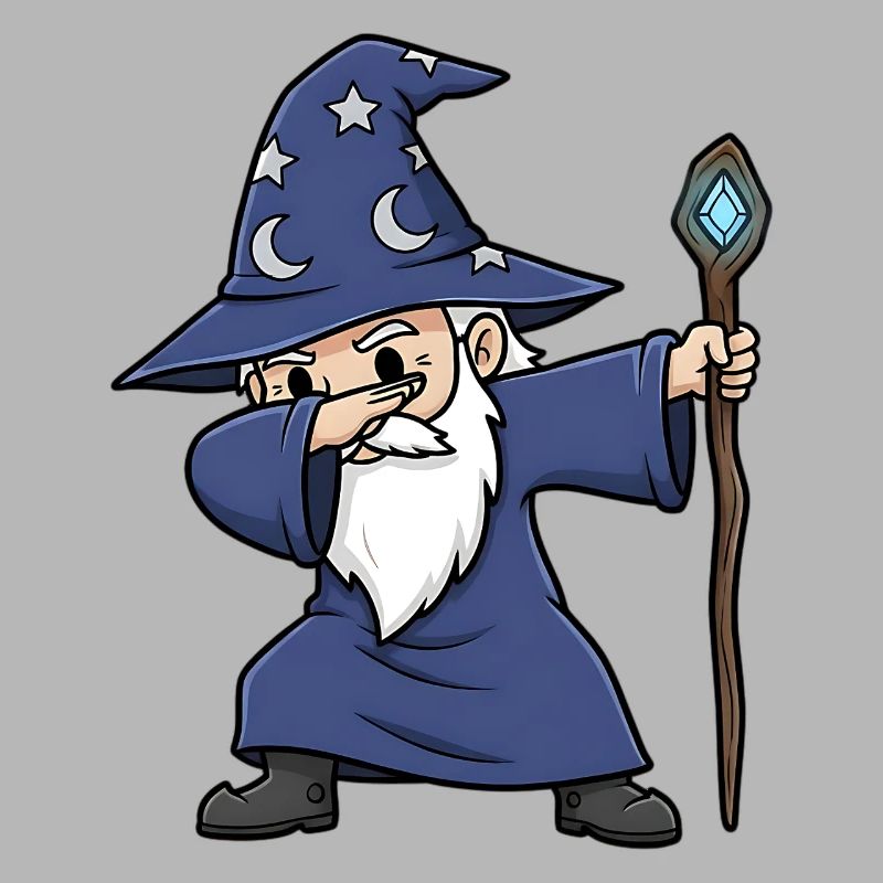Dabbing Wizard – Lustiger Zauberer Design