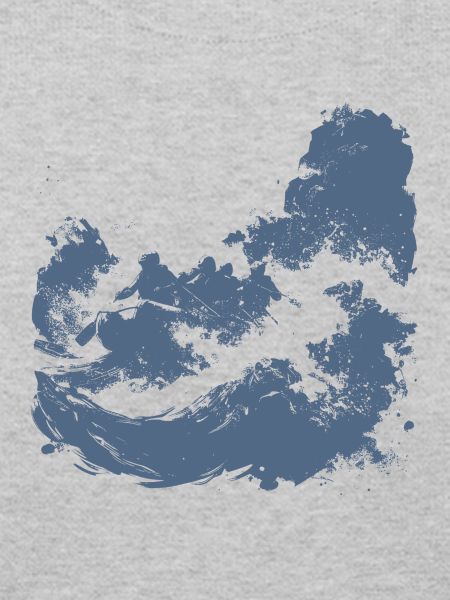 Wildwasser-Rafting-Pinselkunst