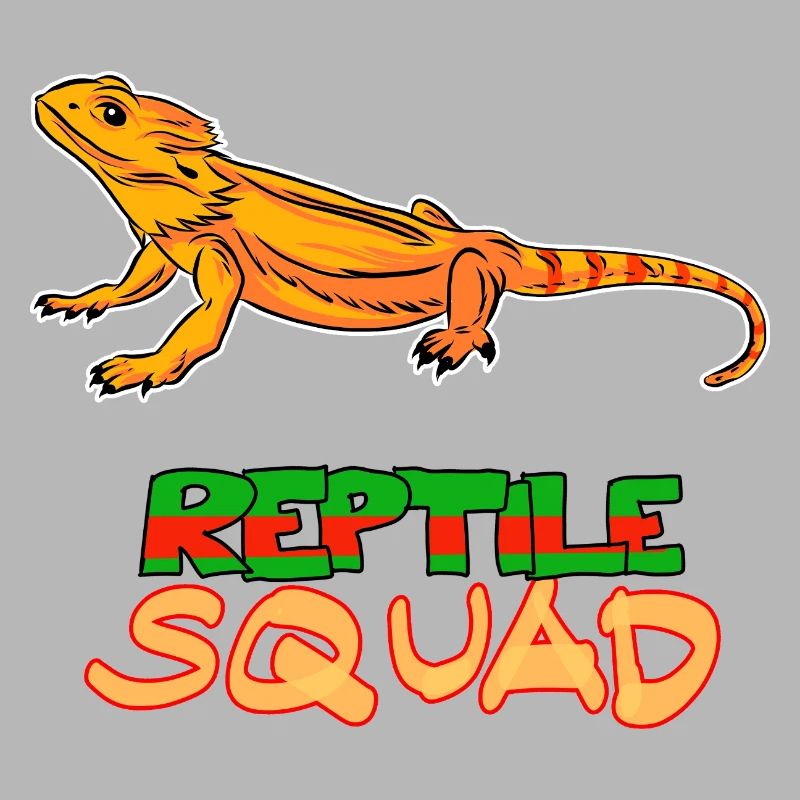 Reptile Squad Bartagame Fun Design