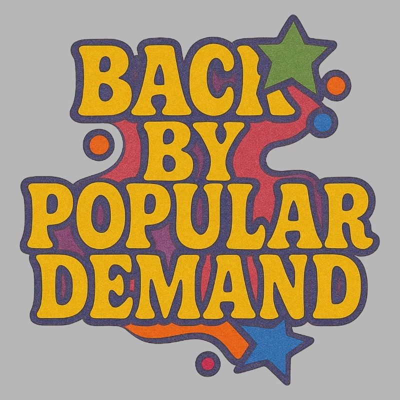 De retour par Popular Demand Retro Script