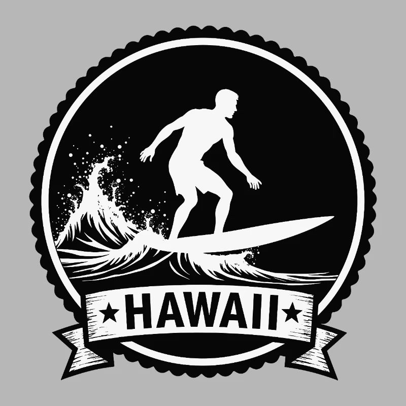 Insigne des vagues de surf d’Hawaï