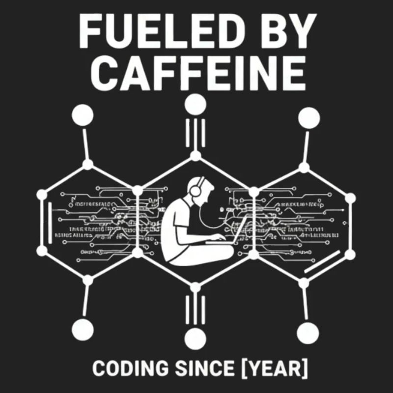 Fueled by Caffeine Coding Shirt | Programmierer