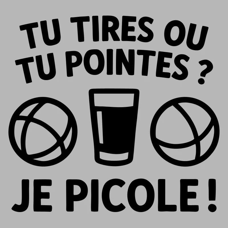 Du schießt oder du zeigst, ich trinke Humor-Petanque