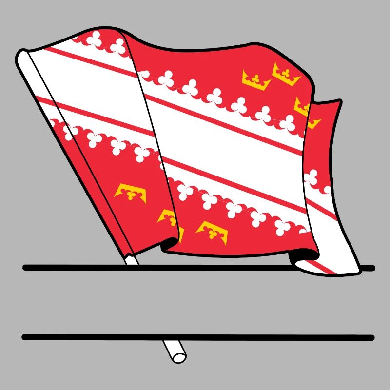 Alsace flag with text box