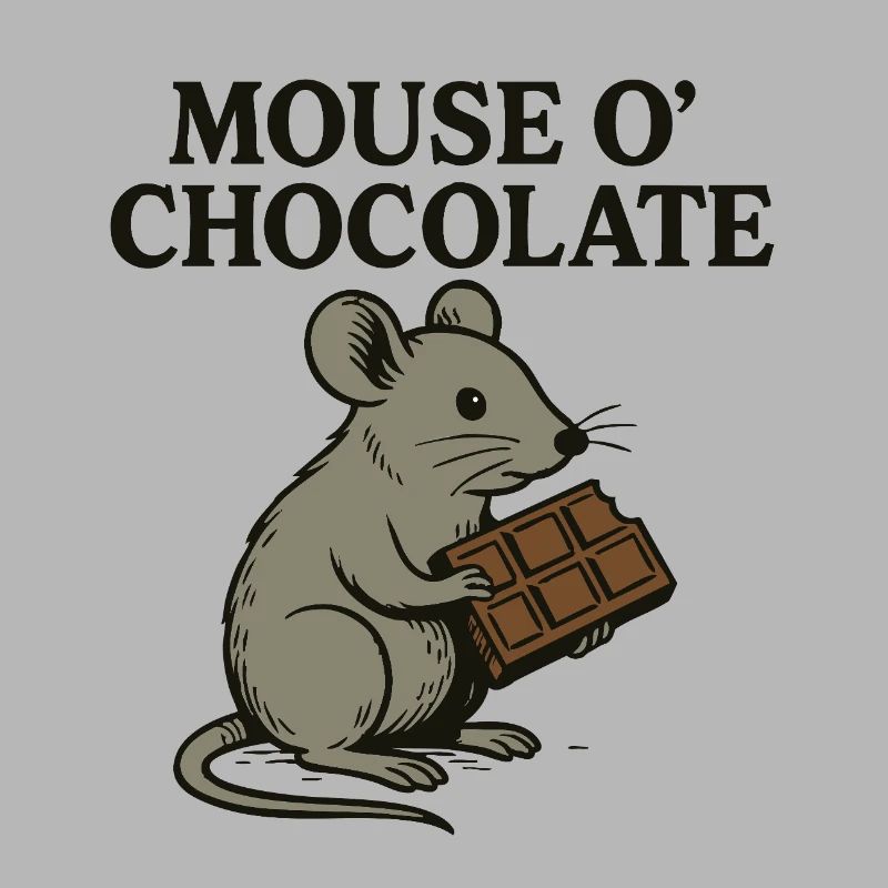 Mouse o'Chocolate Pun Mouse Chocolate