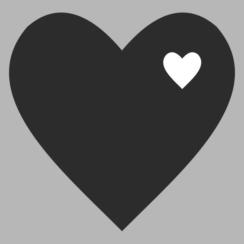 Minimalist heart with accent