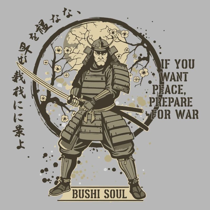 Bushi Seele Samurai in Blüten