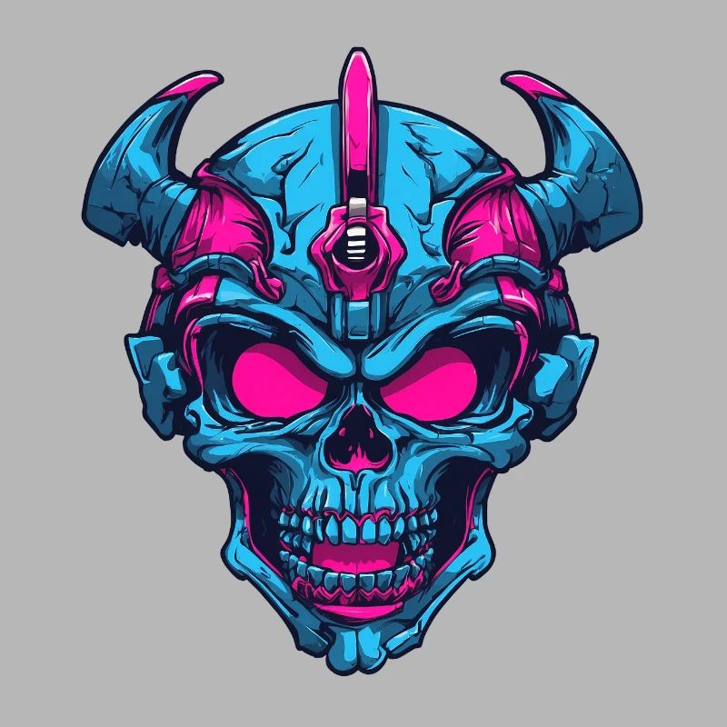 Neon Demon Skull