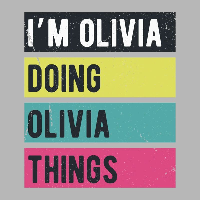 Ich bin Olivia und mache Olivia Dinge Retrofarben