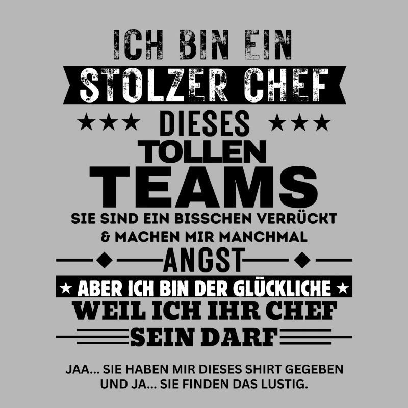 Stolzer Chef dieses tollen Teams