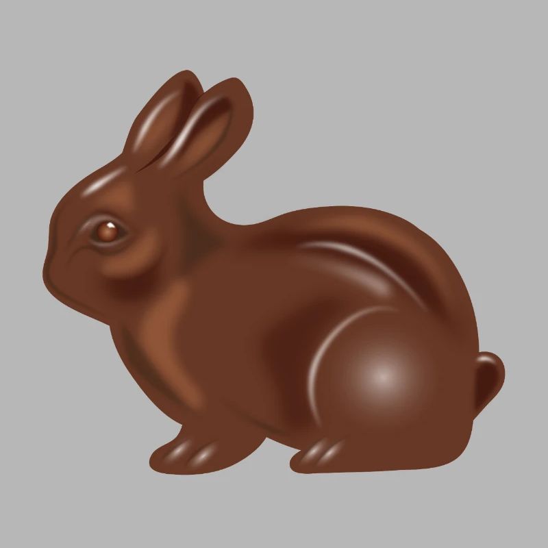 Classic chocolate Easter bunny motif