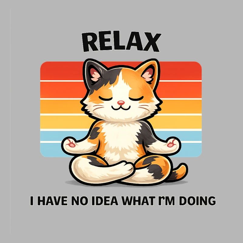 Relax Katze Meditative Chill