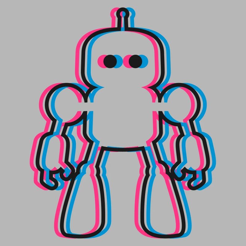 Roboter 3D Effekt KI Sci-Fi 