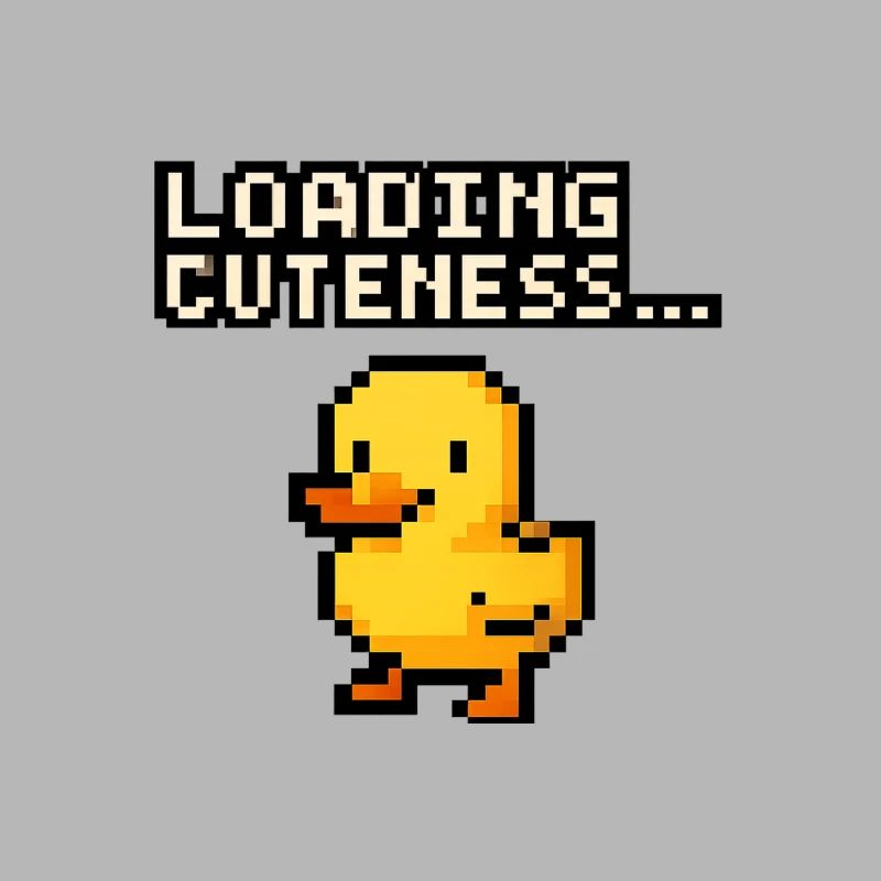 pixel Ente loading cuteness