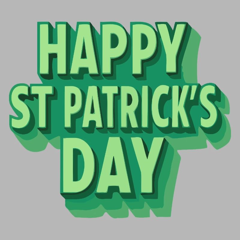 Joyeux Saint-Patrick Vert Pop Art