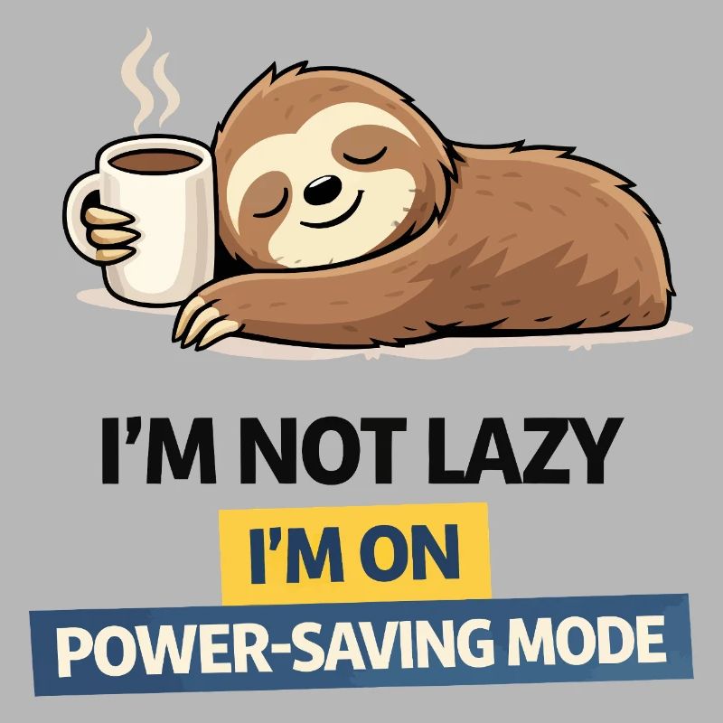 Sloth Power Saving Mode Tee