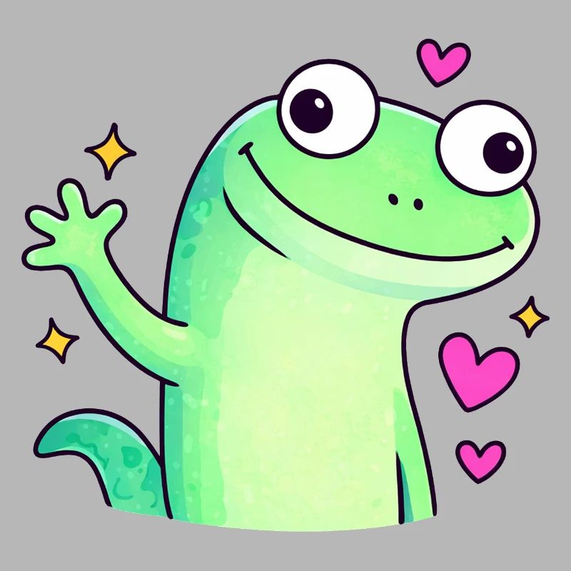 Cute Doodle Chameleon Shirt | Lizard Lizard Lizard