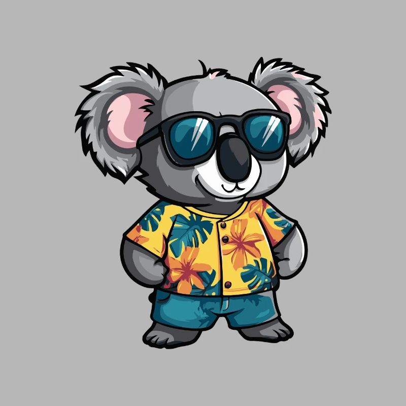 Koala Comic Urlaub