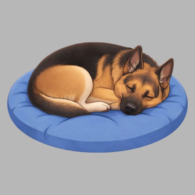 German Shepherd Relax, Chill, Lie
