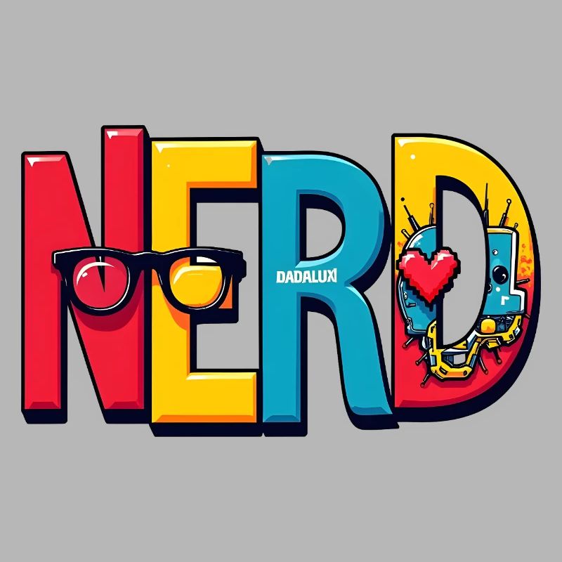 Nerd Chromatique Typographie 3D