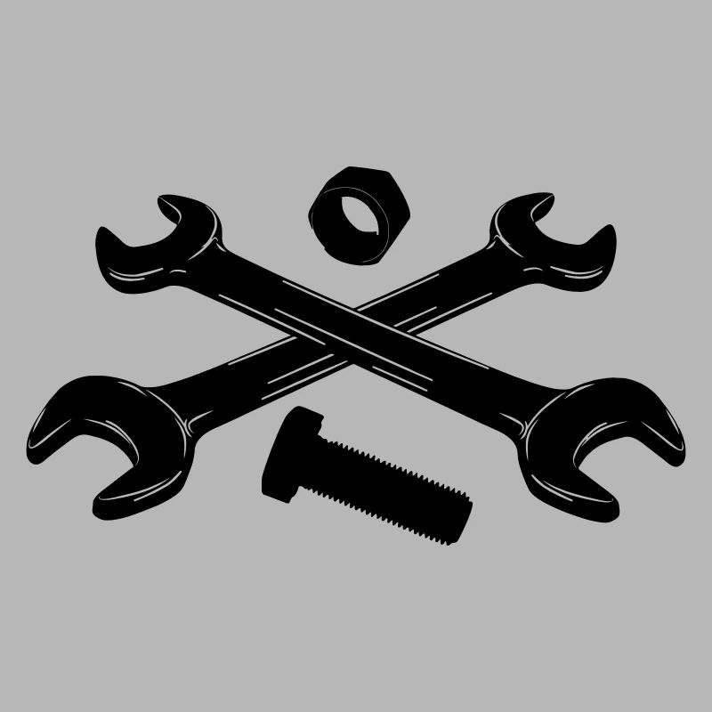 Tools wrenches nut and bolt