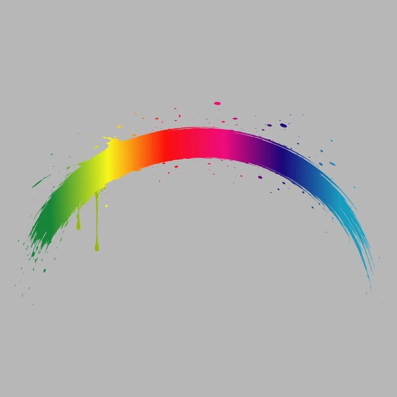 Regenbogen Bogen Farbverlauf Splash Kunst