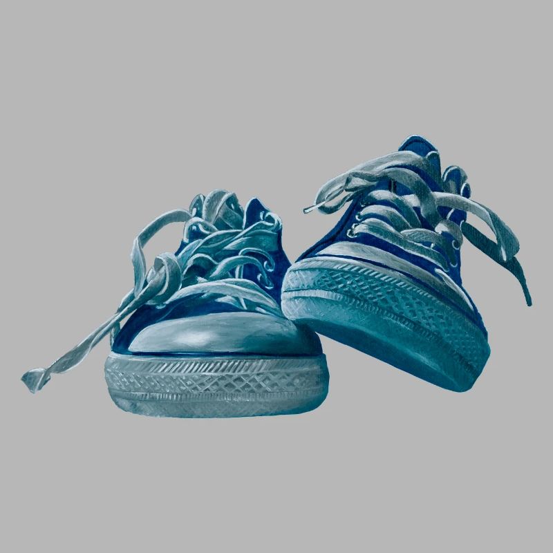 Design de baskets bleues